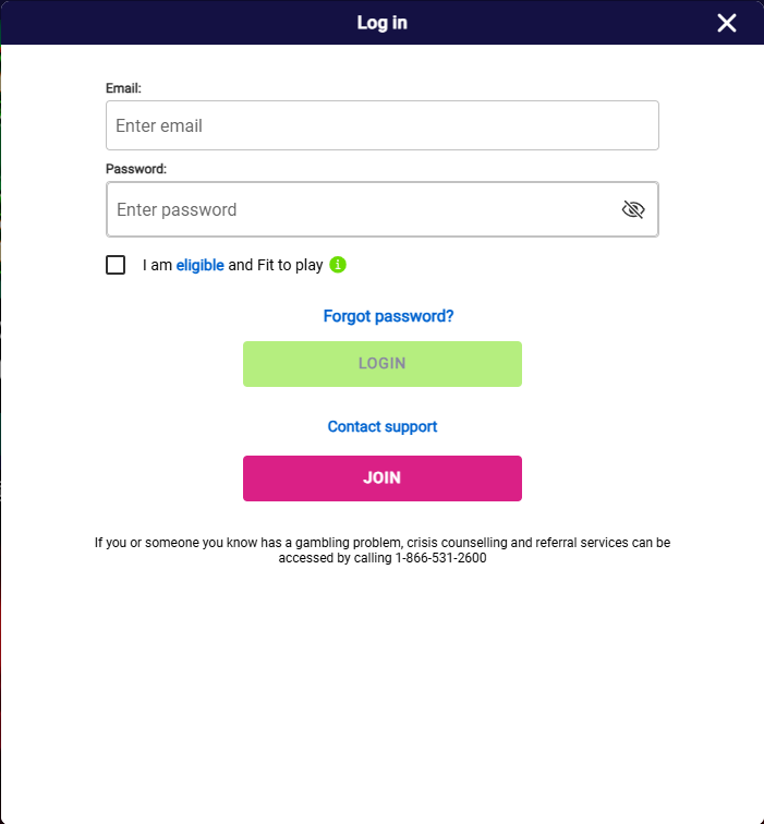 PlayFallsview Casino Log In